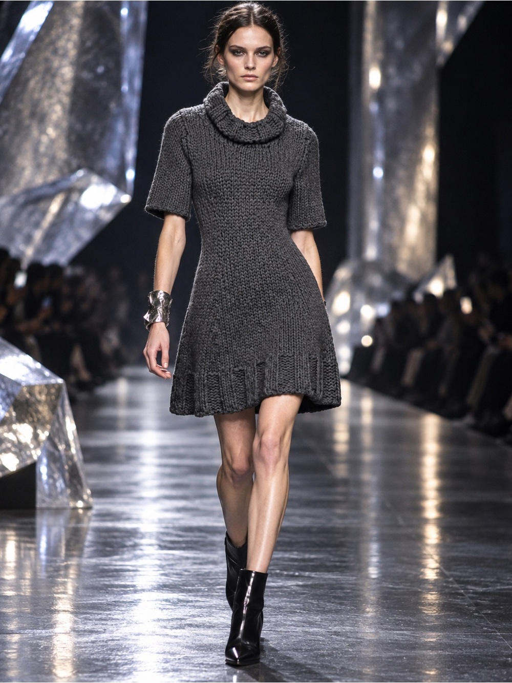 Christopher Kane 100% Cashmere Chunky Knit Dress S Scotland